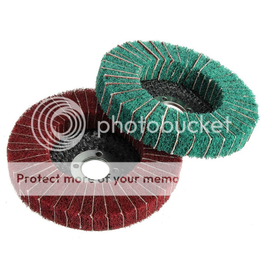 4" 120/240 Grit Nylon Fiber Flap Sanding Disc Wheel 100m Polishing